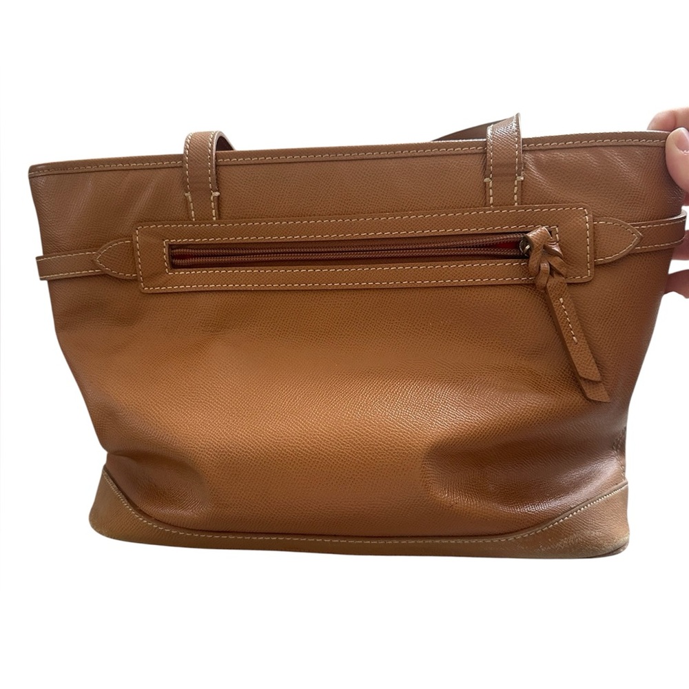 Dooney & Bourke Tan Logo Lock Tote HL640 Leather Purse - Picture 4 of 11